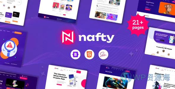 Nafty-加密与NFT HTML模板插图-WP资源海 Nafty-加密与NFT HTML模板