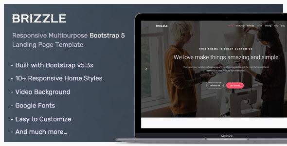 Brizzle 落地页模板发布