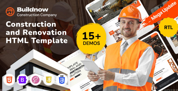 BuildNow-建筑施工HTML模板
