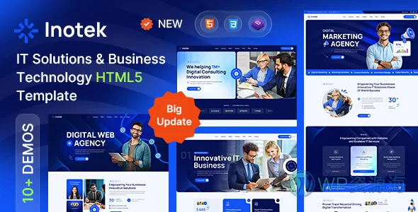 Inotek IT解决方案与服务HTML5商业模板插图-WP资源海 Inotek IT解决方案与服务HTML5商业模板