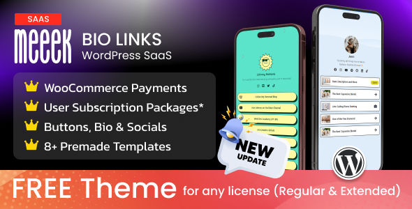 Meeek-Link in Bio SaaS WordPress 插件