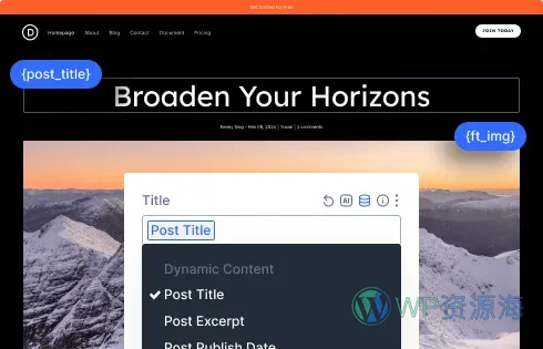 Divi 5 即将发布:页面构建器的下一次进化插图3-WP资源海 Dynamic Content