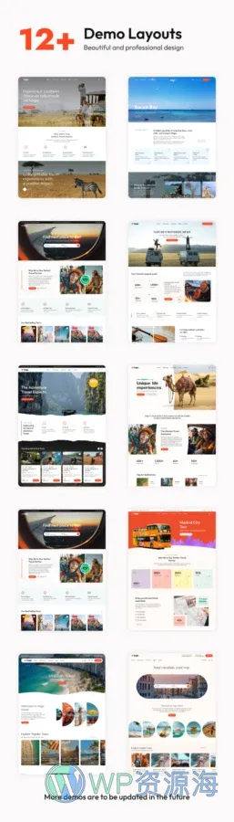 Togo-旅游预订与旅行 WordPress 主题插图2-WP资源海 Demos