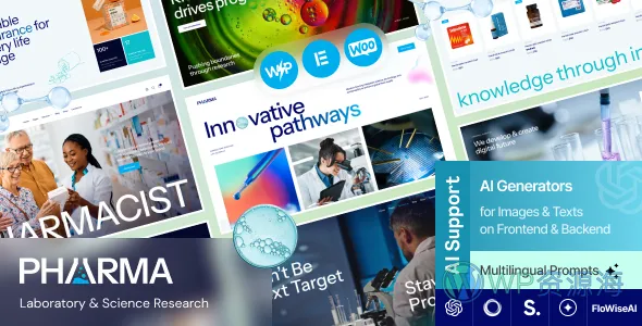 Pharma 实验室与科研 WordPress 主题插图-WP资源海 Pharma 实验室与科研 WordPress 主题