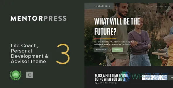 MentorPress-人生导师与顾问 WordPress 主题插图-WP资源海 MentorPress-人生导师与顾问 WordPress 主题
