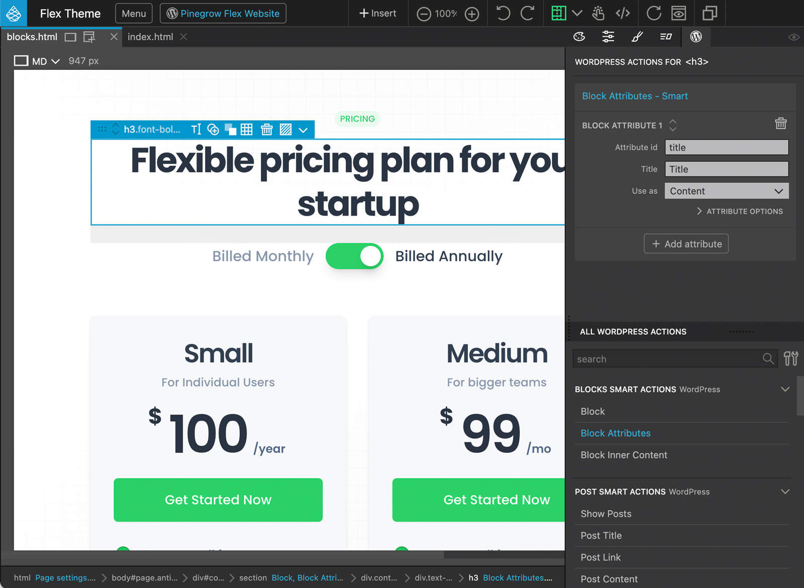 Pinegrow Pro WordPress Plugin WordPress 插件