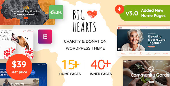 BigHearts 慈善捐款 WordPress 主题