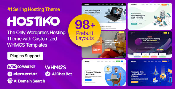 Hostiko 主机托管 WHMCS WordPress 主题