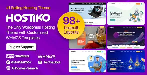 Hostiko 主机托管 WHMCS WordPress 主题插图-WP资源海 Hostiko 主机托管 WHMCS WordPress 主题