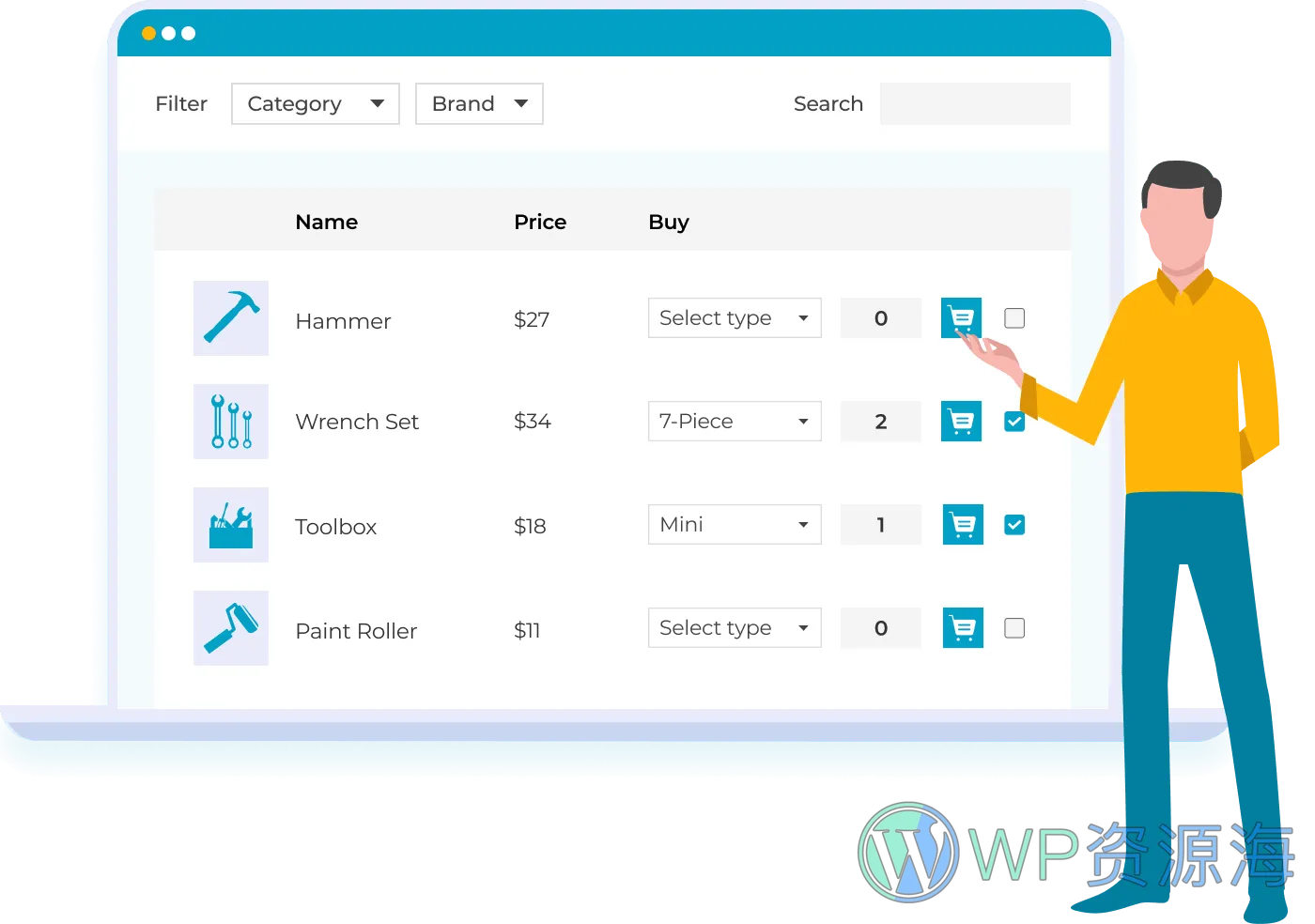 Barn2 Media WooCommerce Product Table 商品表格 WordPress 插件插图-WP资源海 Barn2 Media WooCommerce Product Table WordPress 插件