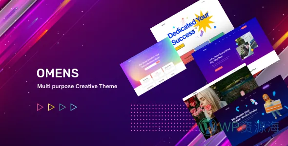 Omens–多用途创意 WordPress 主题插图-WP资源海 Omens–多用途创意 WordPress 主题
