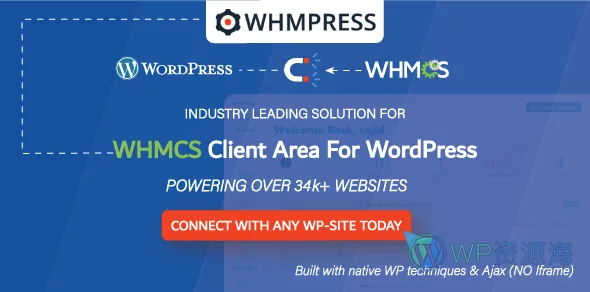 WHMCS Client Area 客户中心 WordPress 插件插图-WP资源海 WHMCS Client Area for WordPress WordPress 插件