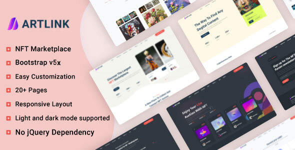 Artlink–NFT 数字市场建站模板