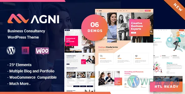 Agni-企业咨询业务 WordPress 主题插图-WP资源海 Agni-企业咨询业务 WordPress 主题