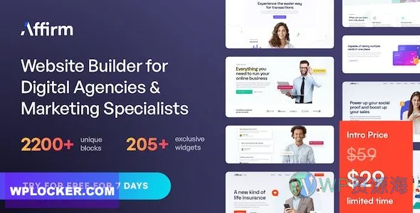 Affirm-营销与数字代理机构 WordPress 主题插图-WP资源海 Affirm-营销与数字代理机构 WordPress 主题
