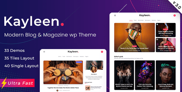 Kayleen 博客与杂志 WordPress 主题