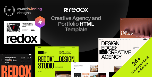 Redox Creative Agency Portfolio HTML Template 模板