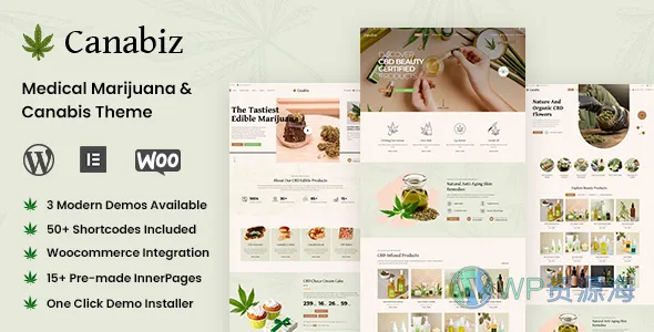 Canabiz Marijuana WordPress 主题插图-WP资源海 Canabiz Marijuana WordPress 主题