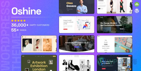 Oshine 多用途 创意 WordPress 主题插图-WP资源海 Oshine 多用途 创意 WordPress 主题
