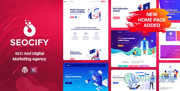 Seocify:SEO 与数字营销机构的 WordPress 主题插图-WP资源海 SEO Digital Marketing 机构 主题-Seocify
