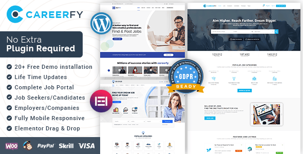 Careerfy – 招聘求职 WordPress 主题