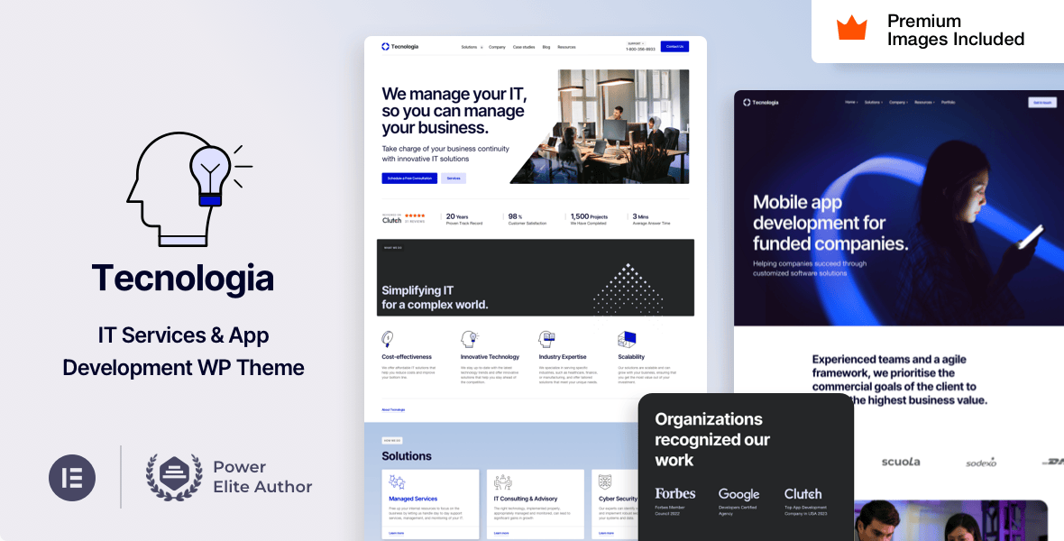 Technologia – SaaS 科技 WordPress 主题