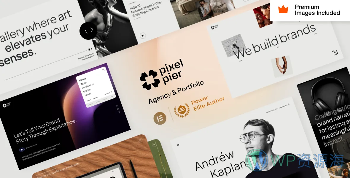 Pixelpiernyc 创意作品集 WordPress 主题插图-WP资源海 Pixelpiernyc 创意作品集 WordPress 主题