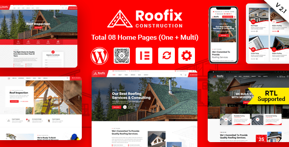Roofix 屋顶服务 WordPress 主题