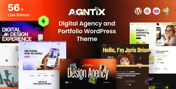 Agntix 数字机构与创意作品集 WordPress 主题
