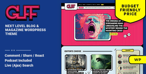 Guff 个人博客 WordPress 主题