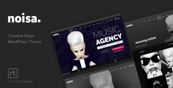 Noisa-音乐制作人、乐队与活动 WordPress 主题