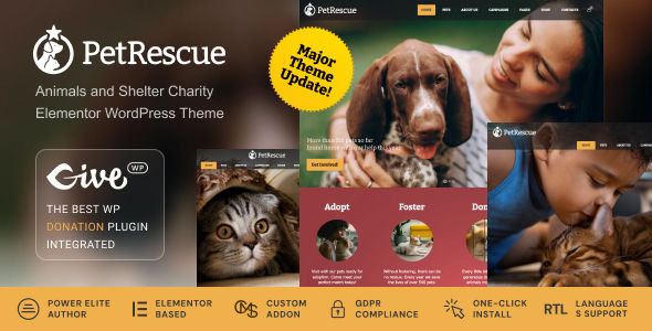Pet Rescue 宠物救助与慈善募捐 WordPress 主题