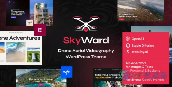 Skyward 无人机航拍 WordPress 主题插图-WP资源海 Skyward 无人机航拍 WordPress 主题