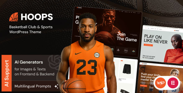 Hoops–篮球俱乐部与体育运动 WordPress 主题