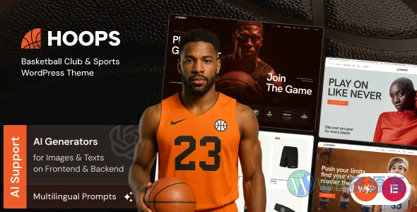 Hoops–篮球俱乐部与体育运动 WordPress 主题插图-WP资源海 Hoops–篮球俱乐部与体育运动 WordPress 主题