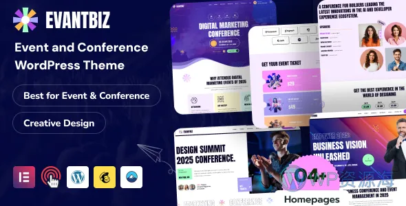 Evantbiz 会议活动 WordPress 主题插图-WP资源海 Evantbiz 会议活动 WordPress 主题
