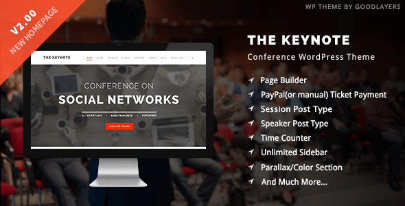 The Keynote-会议与活动专用 Wo WordPress 主题