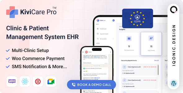 KiviCare(TM) Pro-Clinic and Patient Management System EHR (Add-on) 商城 WordPress 插件