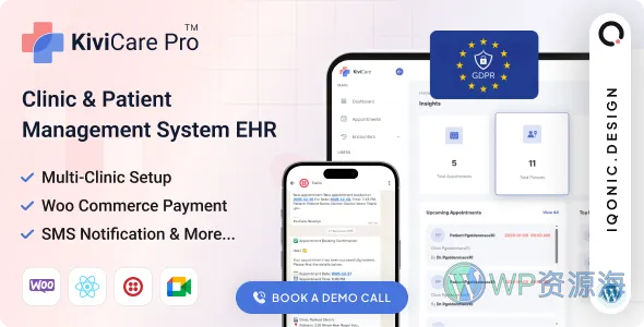 KiviCare(TM) Pro-Clinic and Patient Management System EHR (Add-on) 商城 WordPress 插件插图-WP资源海 KiviCare(TM) Pro-Clinic and Patient Management System EHR (Add-on) 商城 WordPress 插件