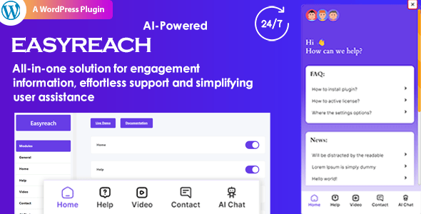 EasyReach AI 智能客服 WordPress 插件