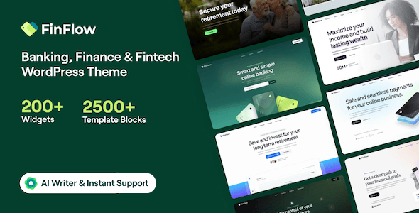 FinFlow 银行金融 WordPress 主题