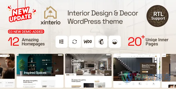 Xinterio 室内设计 WordPress 主题插图-WP资源海 Xinterio 室内设计 WordPress 主题