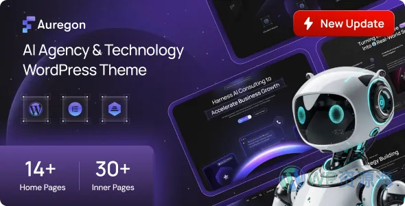 Auregon AI 机构与科技 WordPress 主题插图-WP资源海 Auregon AI 机构与科技 WordPress 主题