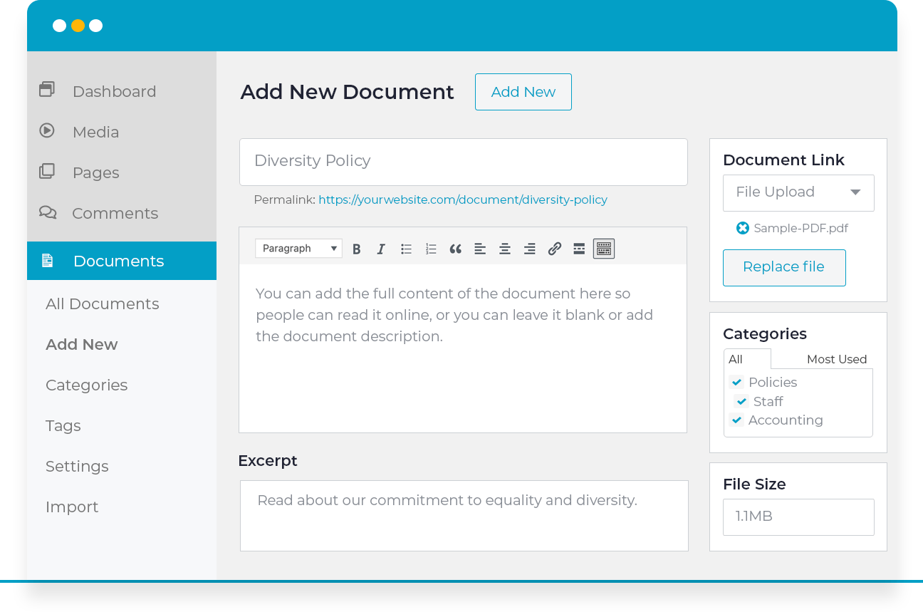 Document Library Pro 高级文档库管理 WordPress 插件