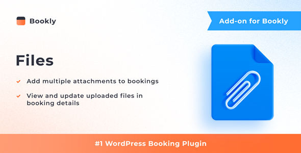 Bookly Files (Add-on) 预约文件上传组件 WordPress 插件