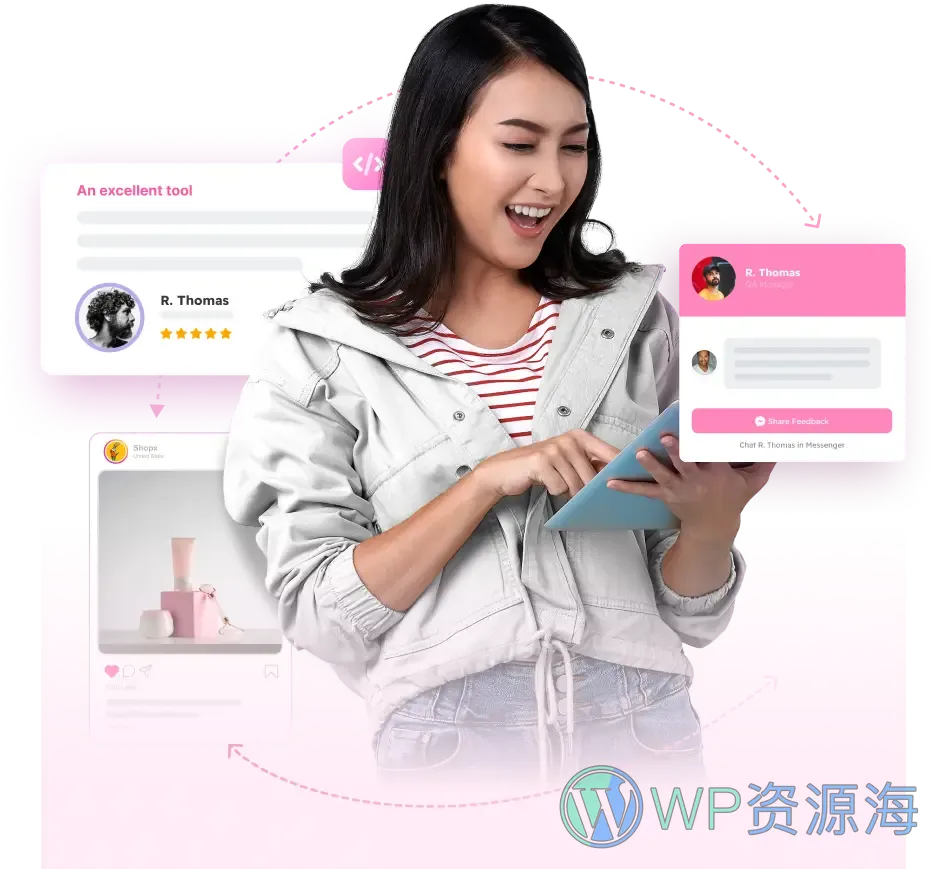WP Social Ninja Pro 最强社交媒体 WordPress 插件插图-WP资源海 WP Social Ninja Pro 最强社交媒体 WordPress 插件