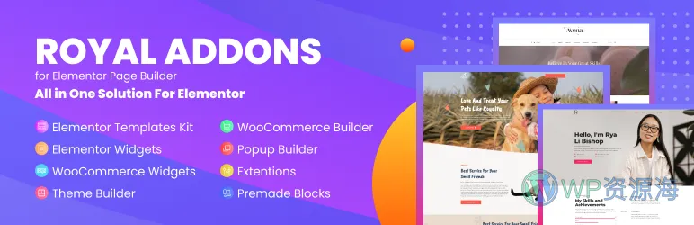 Royal Elementor Addons Pro Elementor 增强组件 WordPress 插件插图-WP资源海 Royal Elementor Addons Pro Elementor 增强组件 WordPress 插件