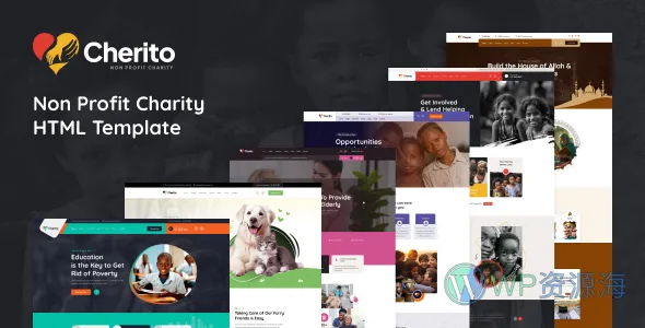 Cherito 公益慈善 HTML 模板插图-WP资源海 Cherito 公益慈善 HTML 模板