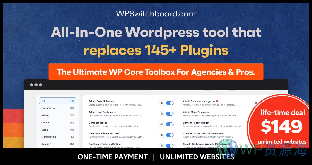 WP Switchboard Pro 按需加载,告别插件膨胀插图-WP资源海 WP Switchboard Pro 按需加载,告别插件膨胀