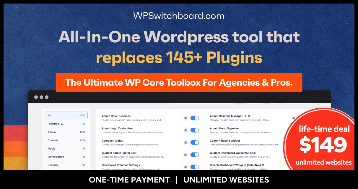 WP Switchboard Pro 按需加载，告别插件膨胀